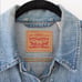 Levi’s Custom Patchwork Boyfriend Trucker Jean Jacket Size M