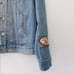 Levi’s Custom Patchwork Boyfriend Trucker Jean Jacket Size M
