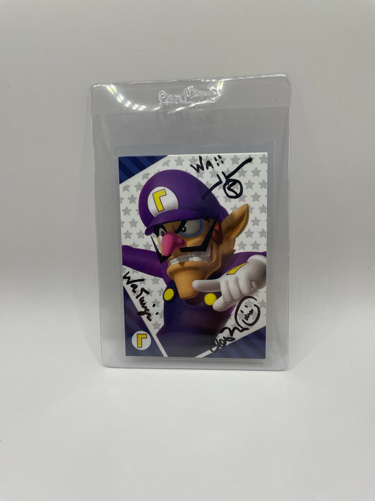 Waluigi Panini Close Up Card SIGNED by CHARLES MARTINET