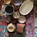 Vintage wicker basket wall
