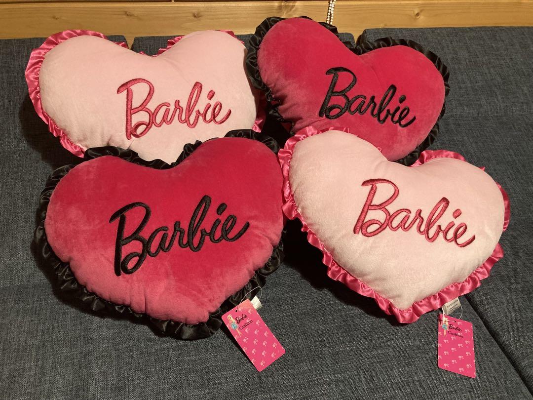 Barbie Heart-Shaped Cushions, Set of 4