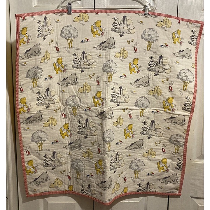 Disney Winnie the Pooh handmade blanket 34 x 34 Handmade New Quilt