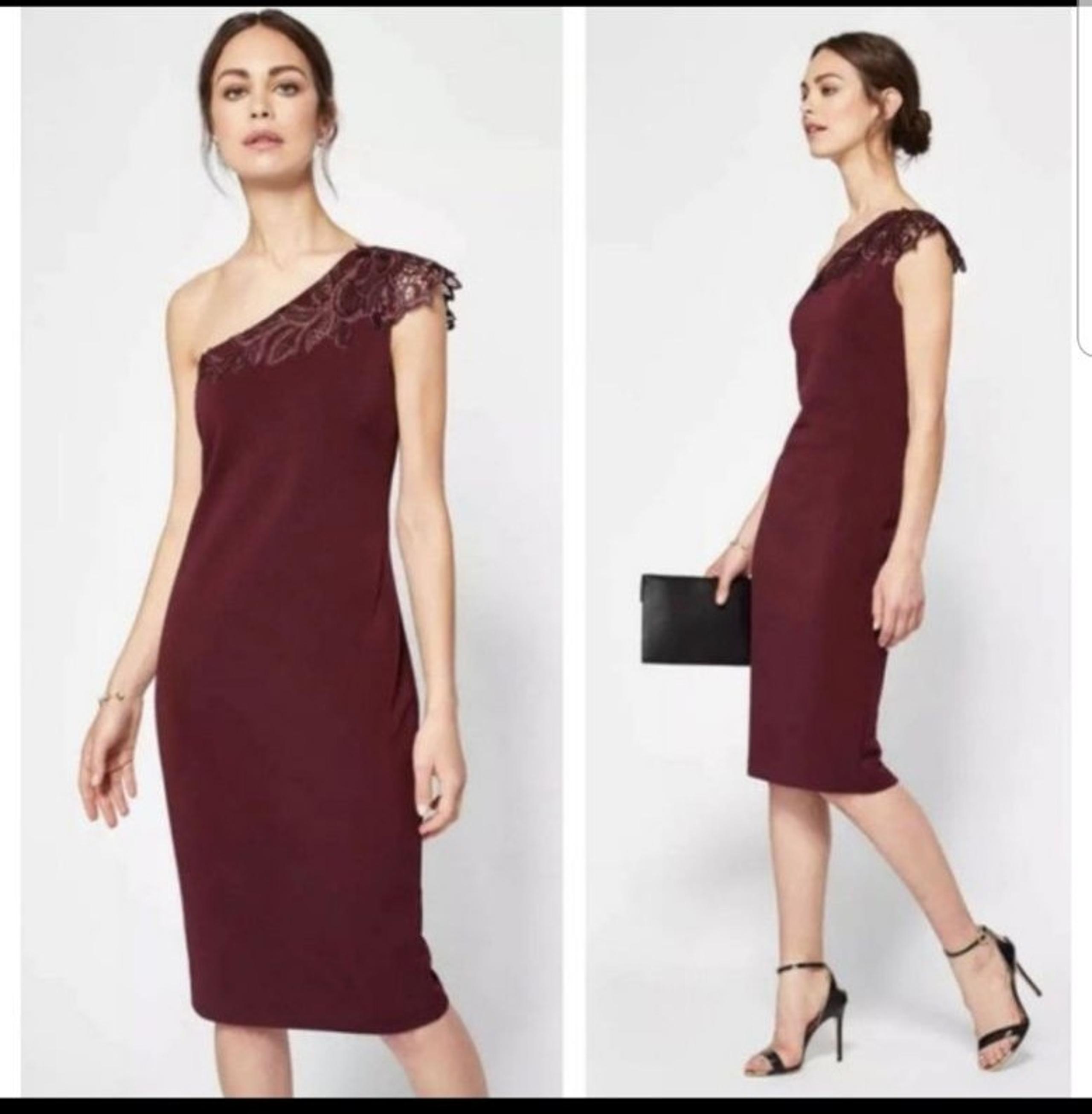 Ted Baker Jalis One Shoulder Sheath Dress Size 4 NWT 345$