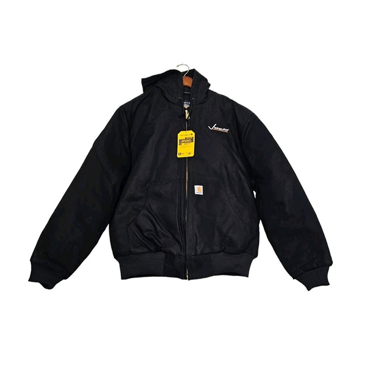 Carhartt 0J0140-M Duck Active Jacket Quilt Lined Black Loose Fit Men XL