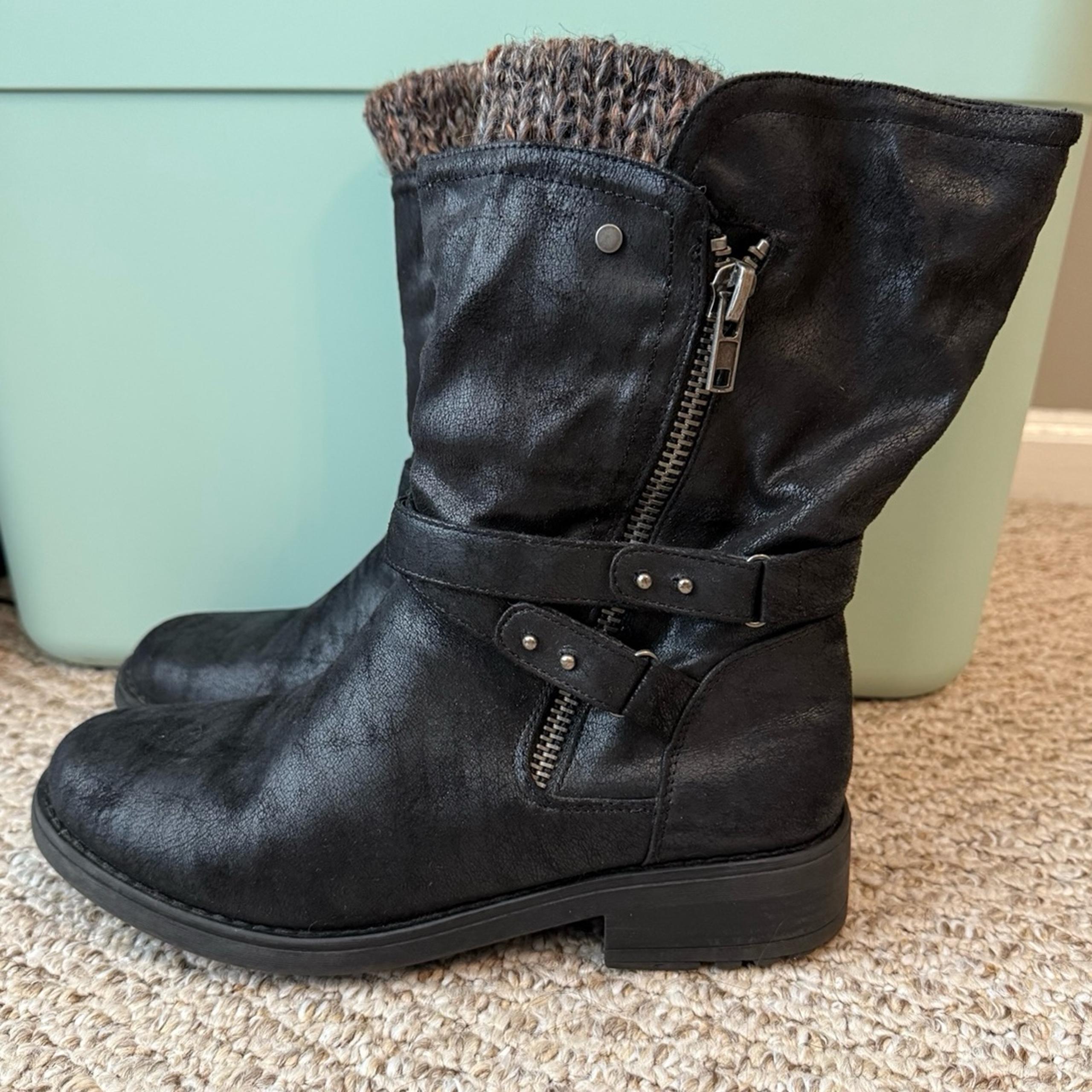 Torrid Black Sweater Boots
