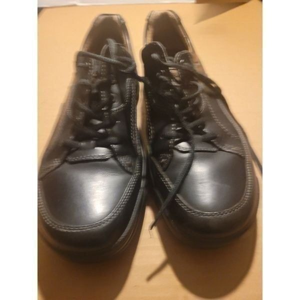 ECCO Men's Size 46/12 Dark brown lace up slip on shoe Anti fungi shoes cushion