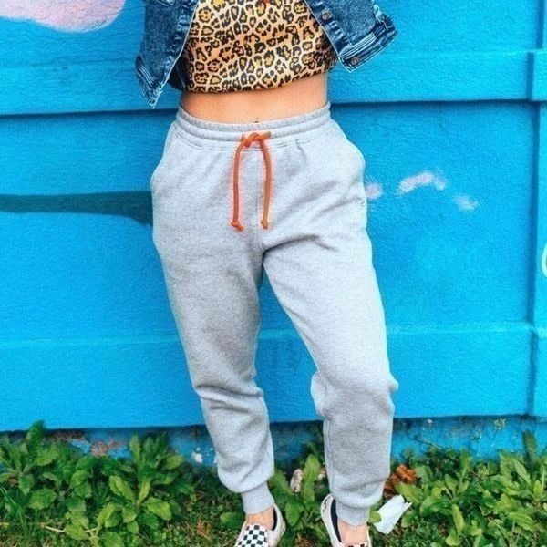 Celestial Bodiez Rare Heather Gray Jogger Sweatpants Size Small
