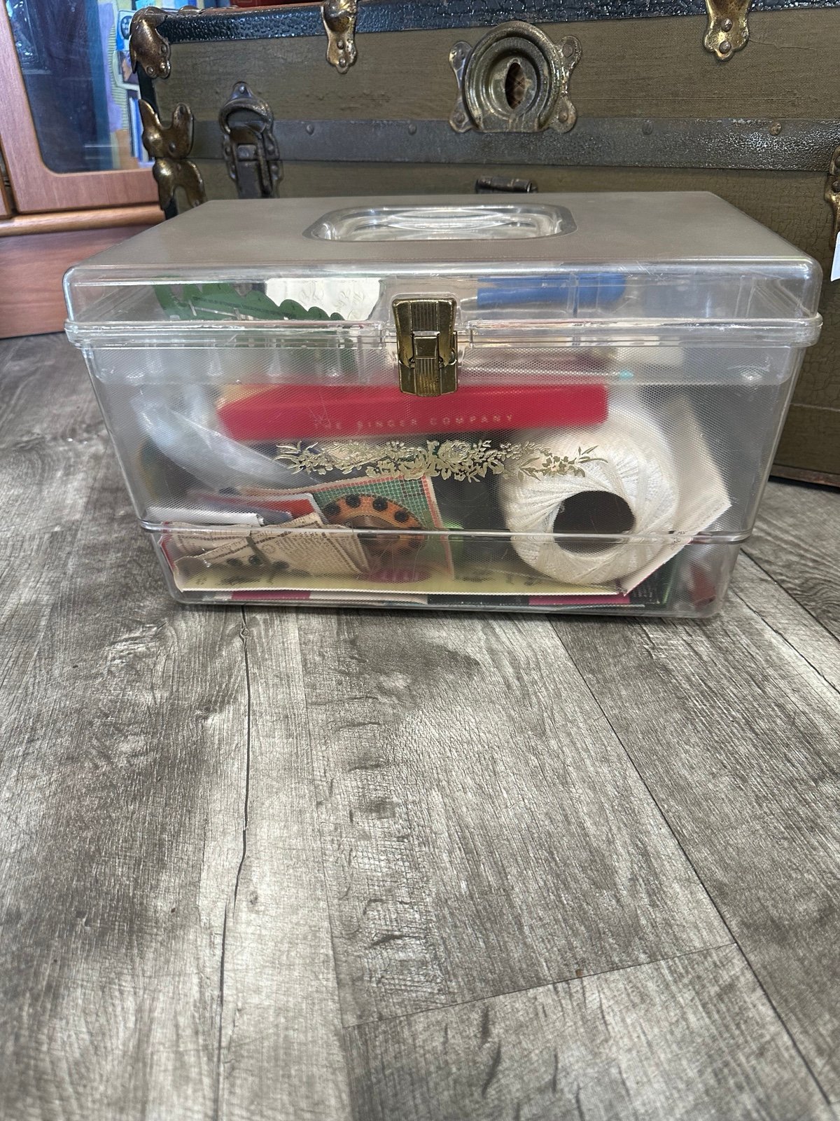 Vintage MCM sewing box