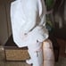 Vintage German Bisque Porcelain Large Victorian Boy w/Cigar Early 1900's