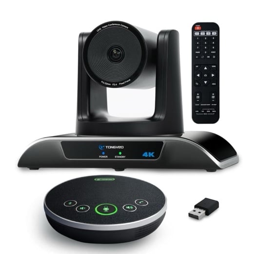 4K Conference Camera System, AI Auto-Tracking PTZ Camera 5X Dig. Zoom w Speaker