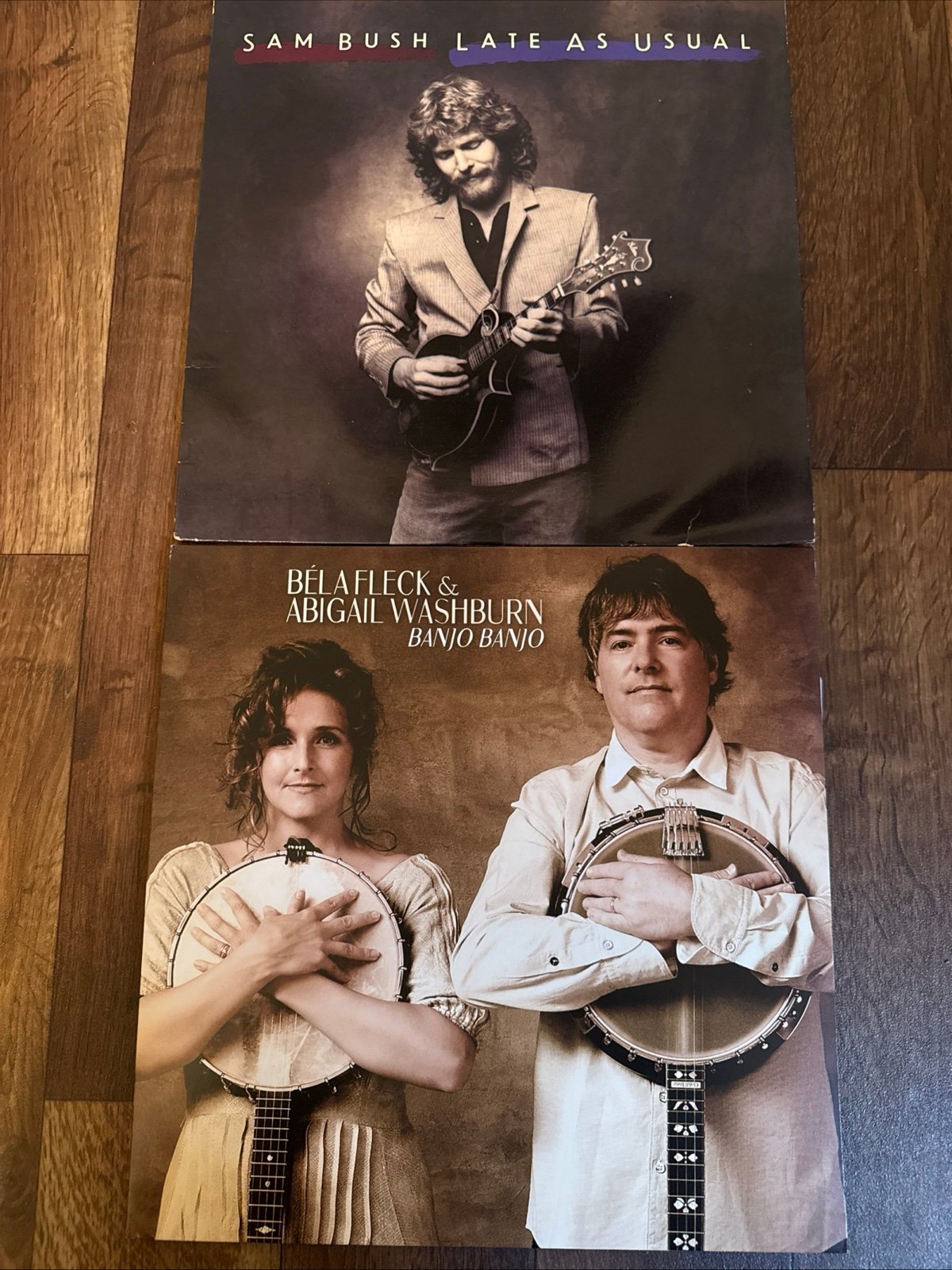 Sam Bush/ Bela Fleck vinyl lot