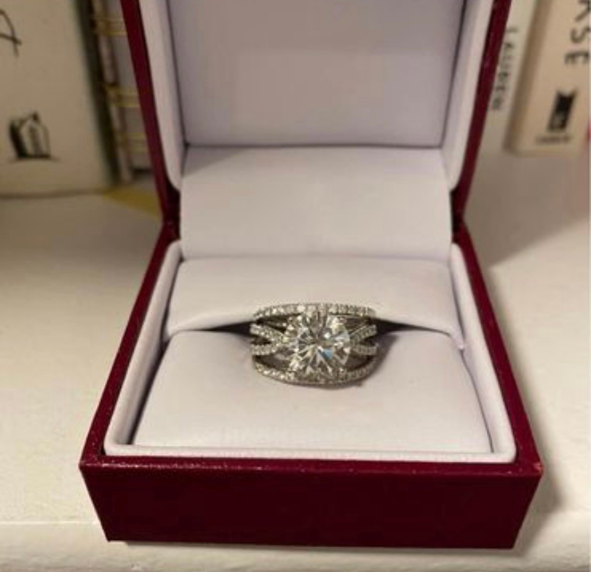 Moissanite Engagement Ring