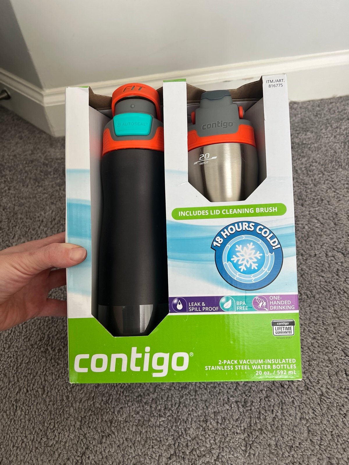 Contigo Brazos Stainless Steel Water Bottle Set
