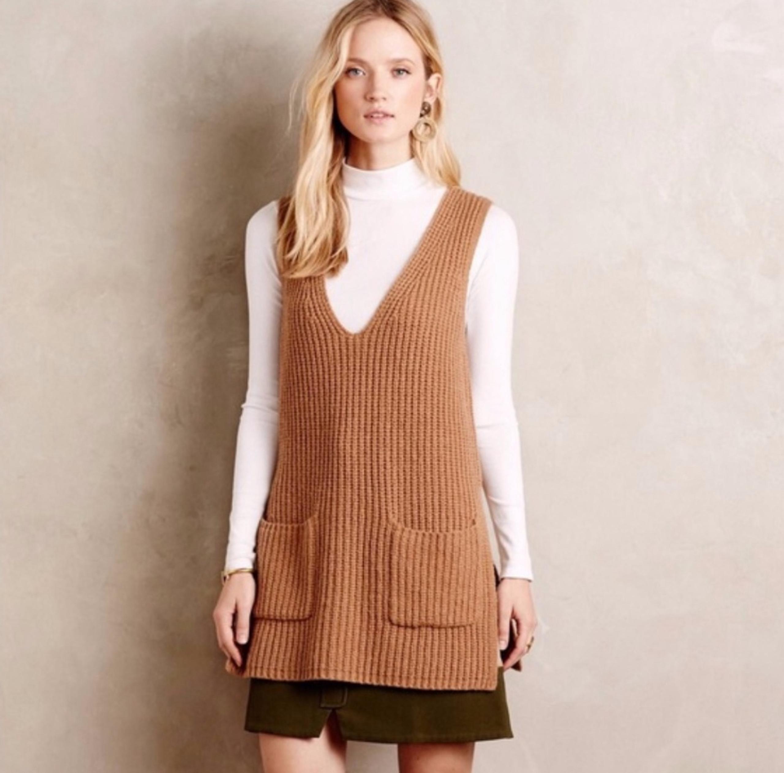 XS Anthropologie moth vest