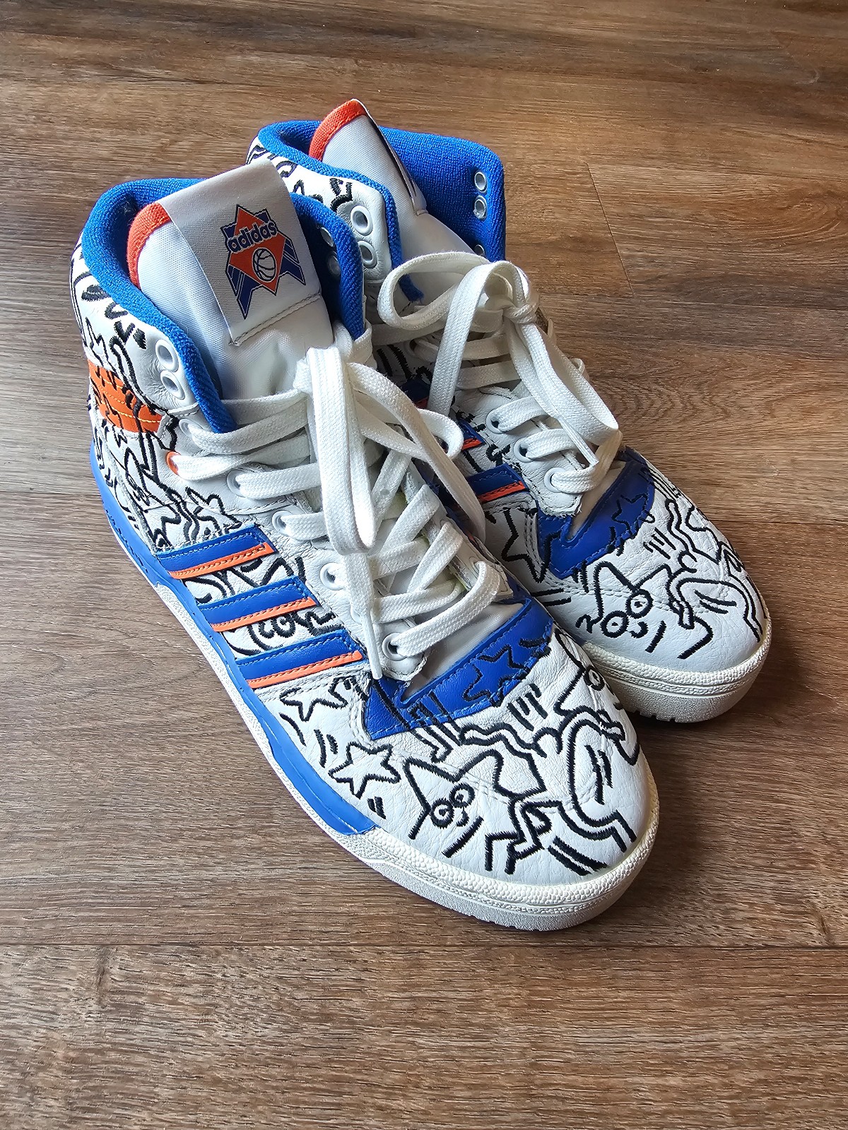 Adidas Rivalry Hi x Keith Haring Men’s US 5 High Tops Sneakers Rare 2019