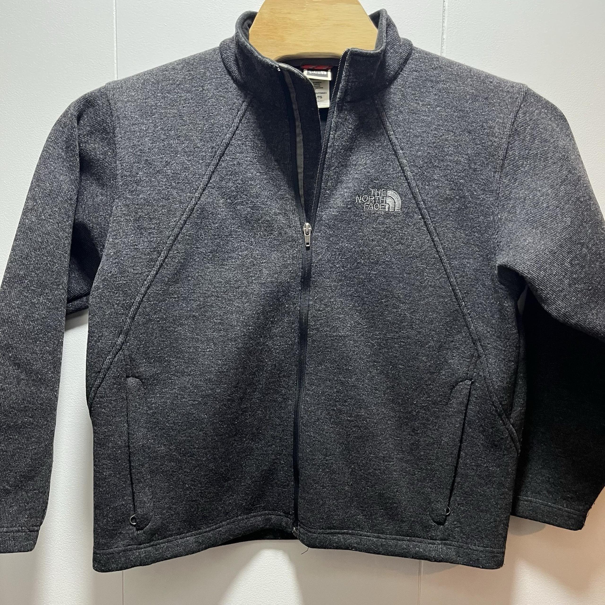 The North Face Full Zip Wool Blend Jacket Coat Dark Gray Women's Size XL