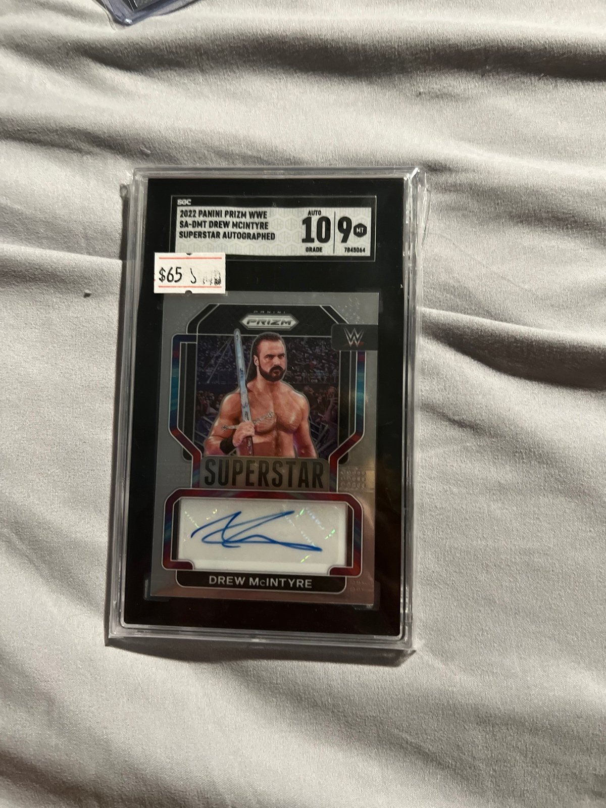 Drew Mcntyire Sgc 9 Auto Grade 10 Prizm 2022 Autograph Card