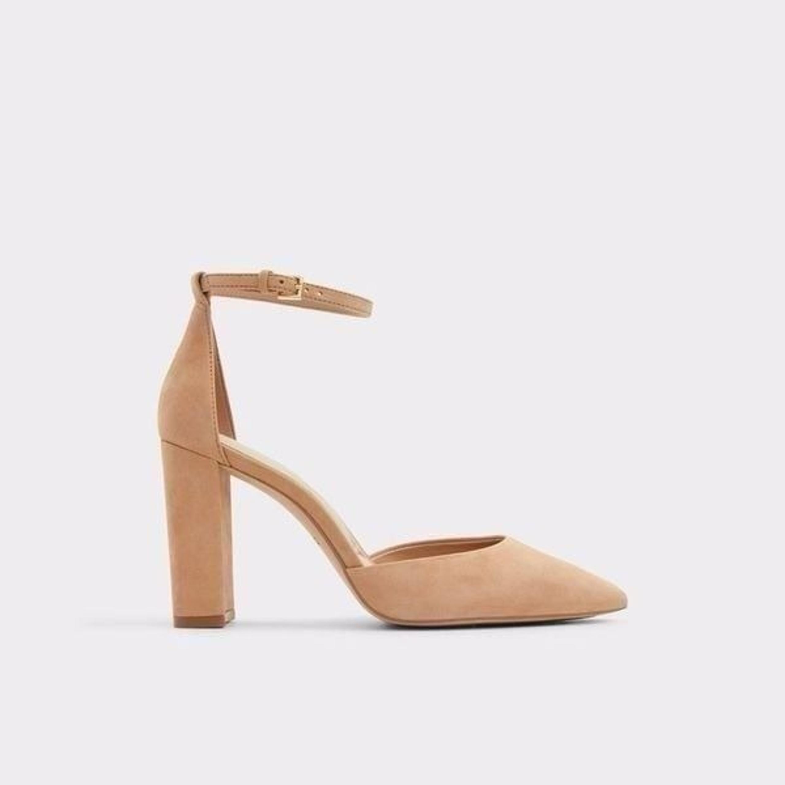 Aldo Nicholes nude suede heels ASO Kate Middleton Size 9