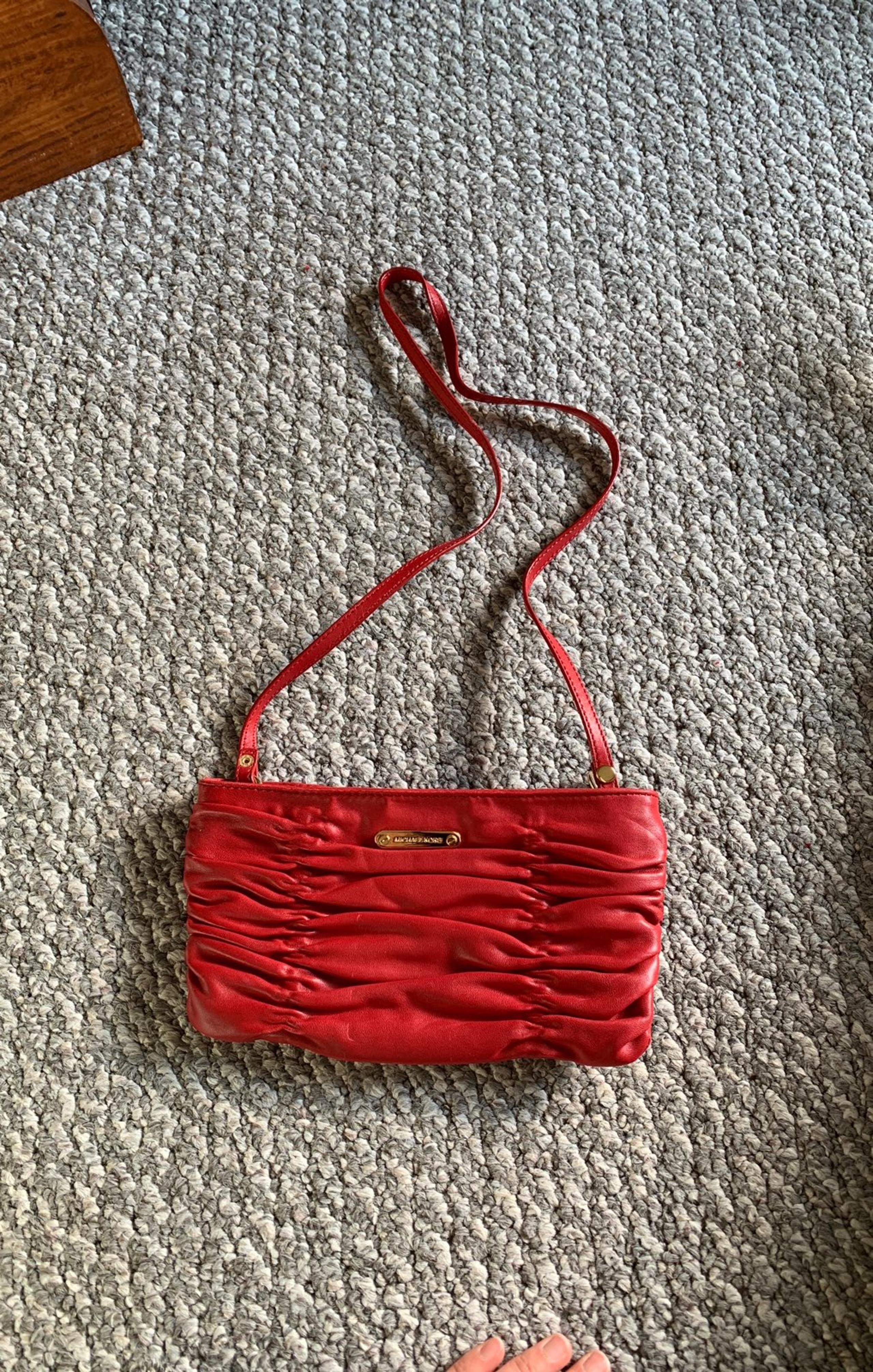 Red Leather purse - Michael Kors