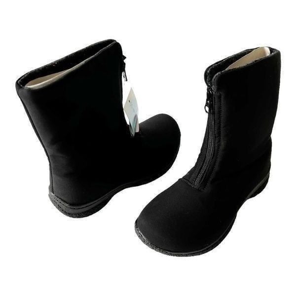 Propet Madi Women’s Black Front Zip Waterproof Comfort Snow Rain Boots Size 7N