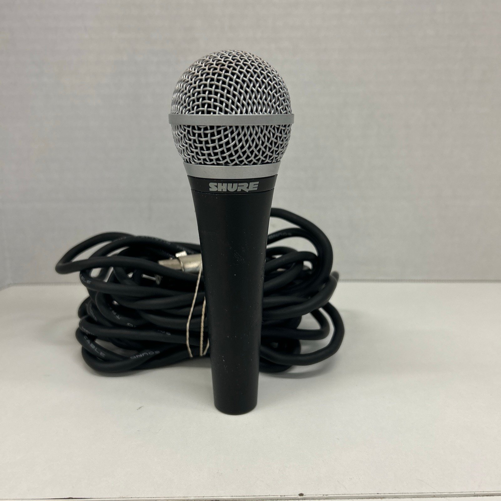 Vintage Shure PG58 Microphone with 3-pin 14 ft Cable UNTESTED
