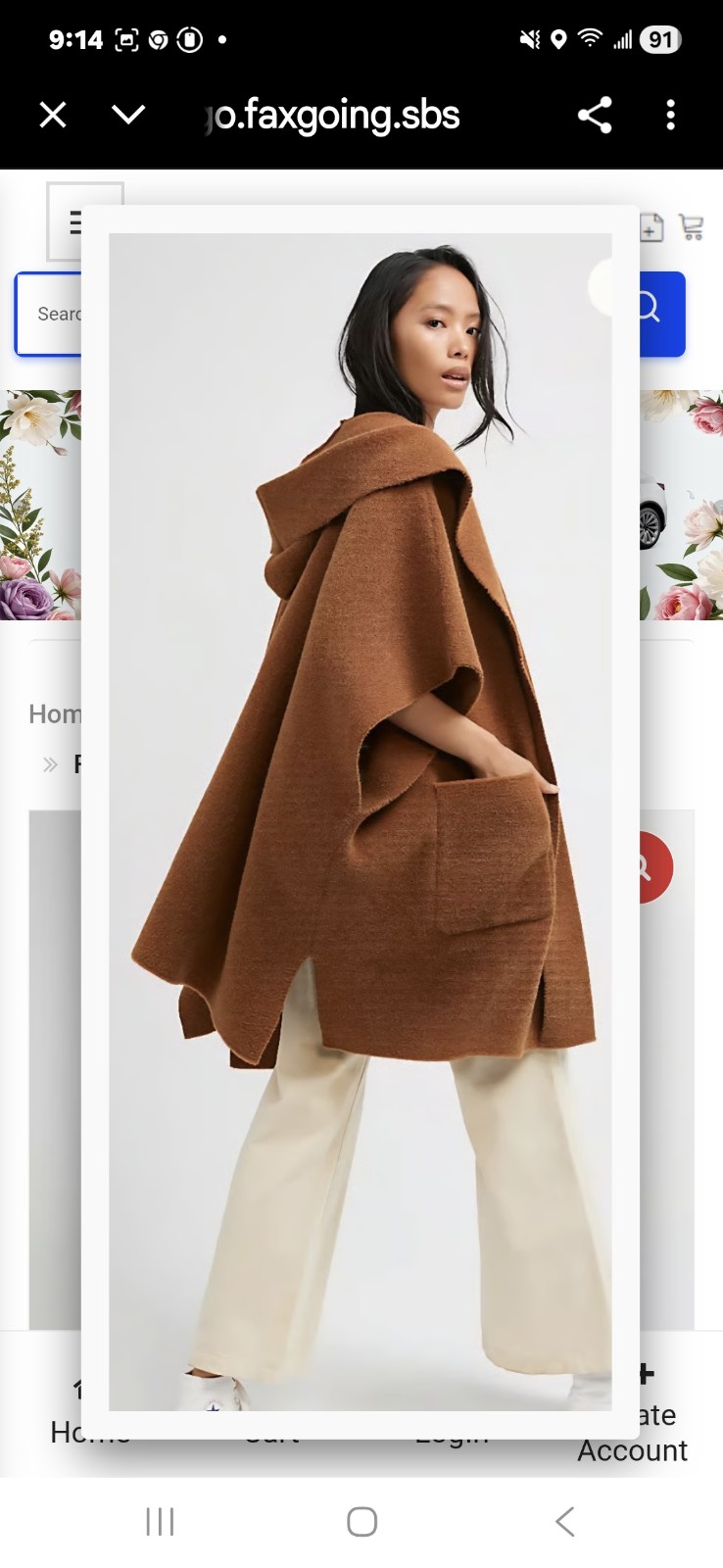 Free People Hooded duster