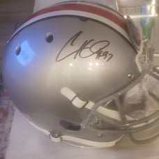 Cam Heyward Steelers signed Ohio State rep helmet