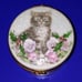 Vintage Limoges Cat Porcelain Trinket Box