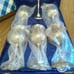 6 pc Gold played Chalices