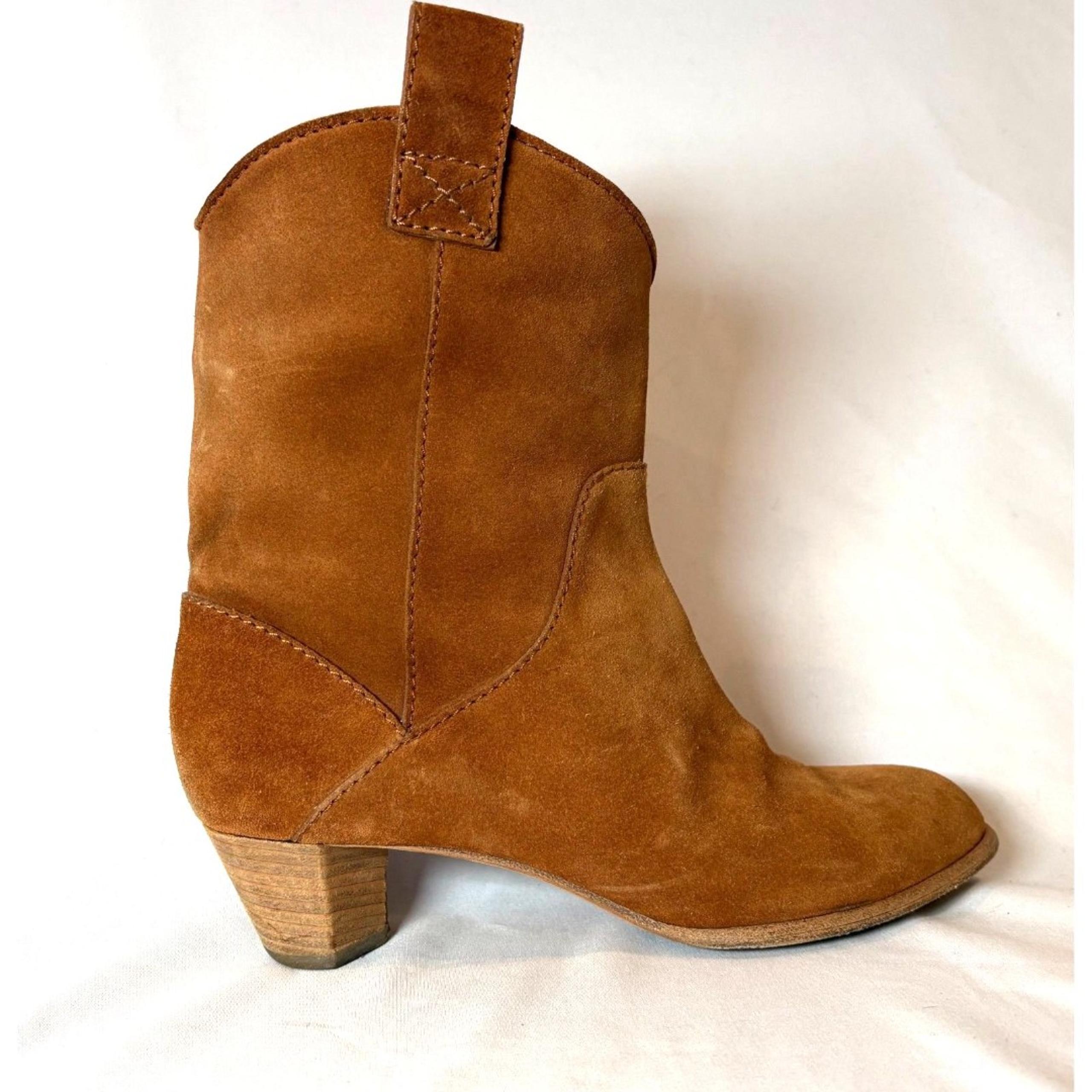 Marc by Marc Jacobs Ginger Tan Suede Mid-Calf Boots EUR 37