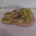 BORN SIZE 10 DAY LILY GREEN FLOWER SANDALS