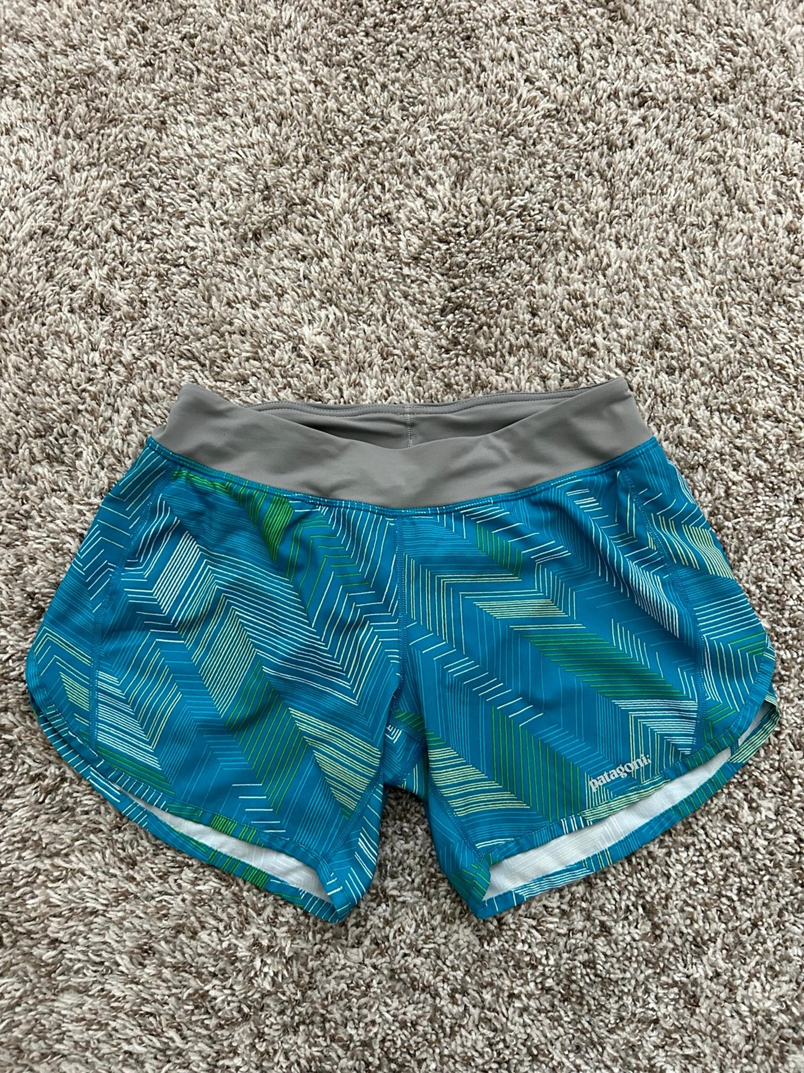 Running Shorts Womens Small Blue Lightweight Pockets Athletic Lined - Patagonia