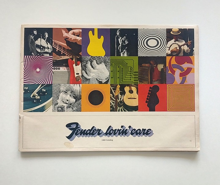 1969 Fender Lovin' Care Catalog Electric Jazz Acoustic Guitar Keyboard Amplifier