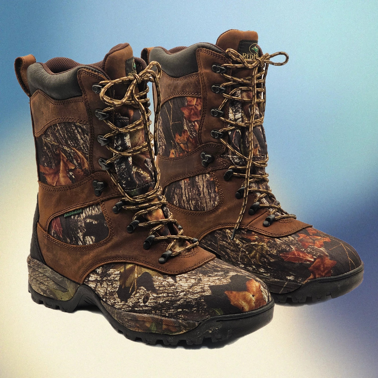 Mens RedHead Camo Boots - Thinsulate Camouflage 520-41403 Size 11W