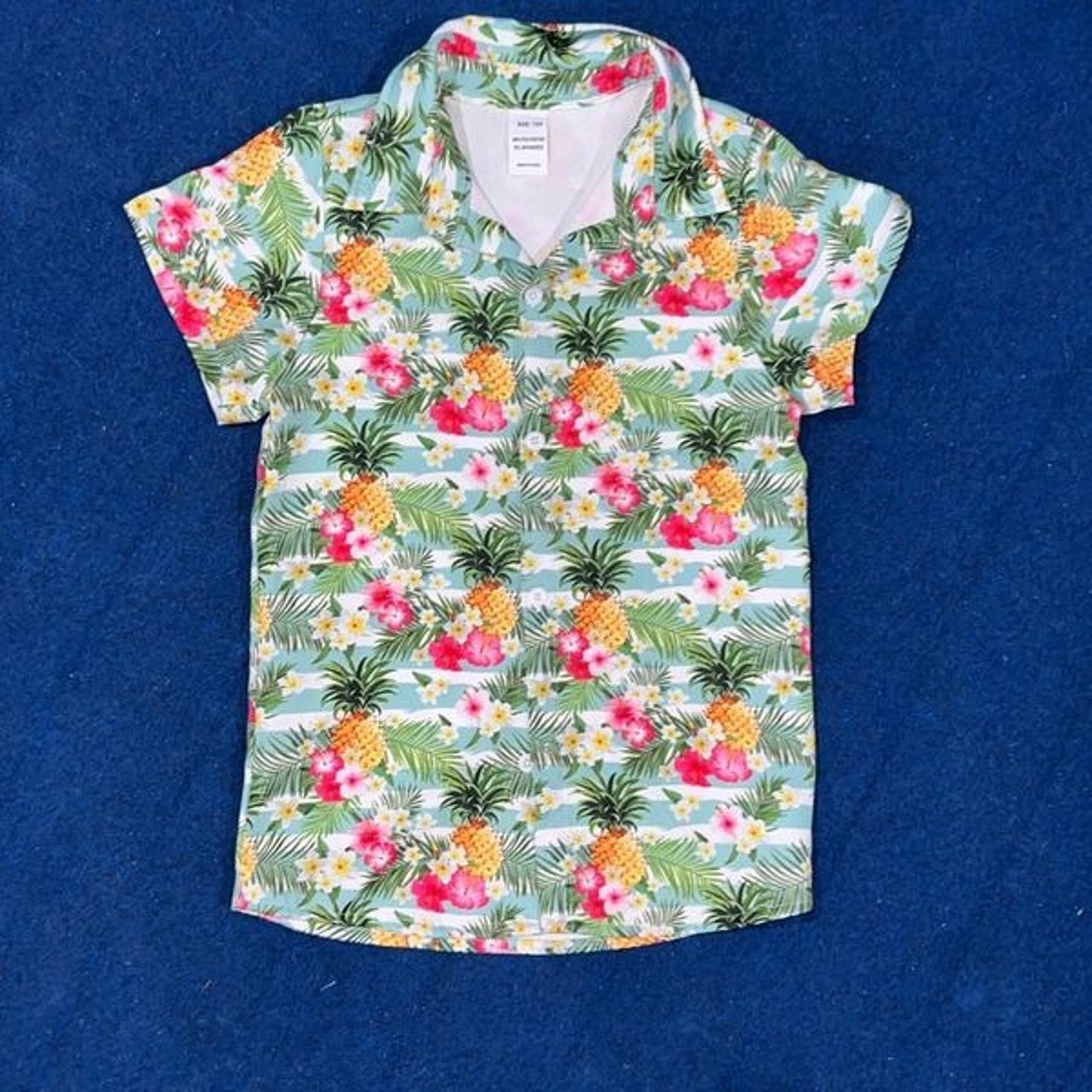 Flower Pineapple Hawaiian Shirt