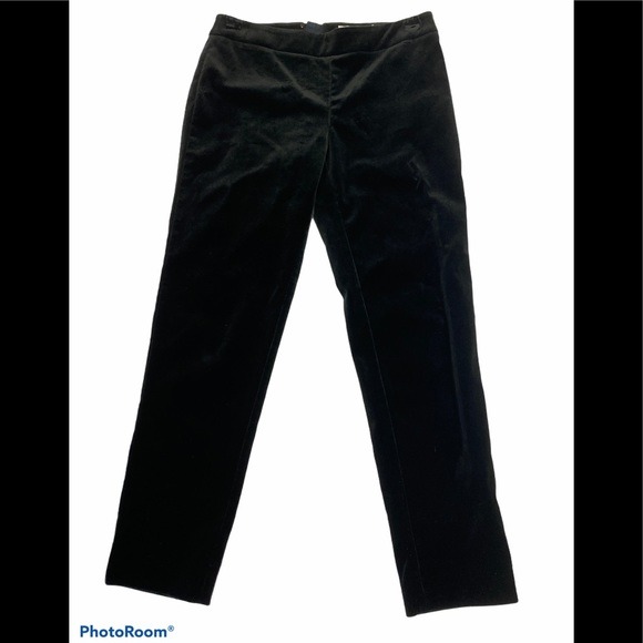 Vineyard Vines Black Velvet Ankle Pants