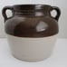 ANTIQUE LARGE HEAVY WELL-MADE STONEWARE / CROCKERY BEAN POT