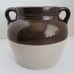 ANTIQUE LARGE HEAVY WELL-MADE STONEWARE / CROCKERY BEAN POT