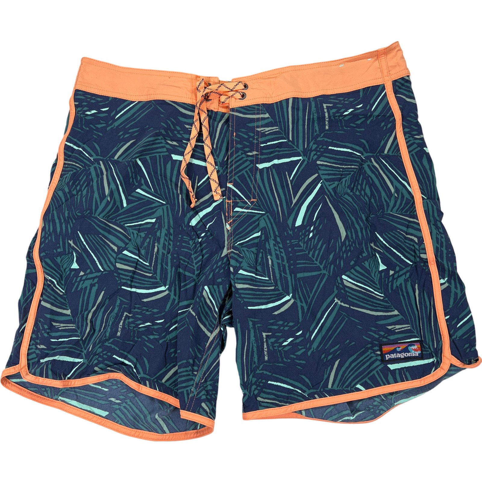 Patagonia Men's Blue Wavefarer Swim Board Shorts - 36