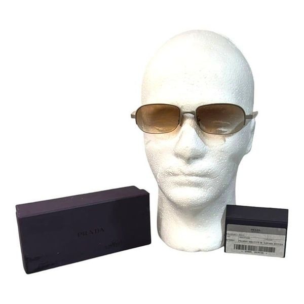 Prada Mens SPR60C Sunglasses w/ Case & Box Ematite Lenses Roviex In Original Box
