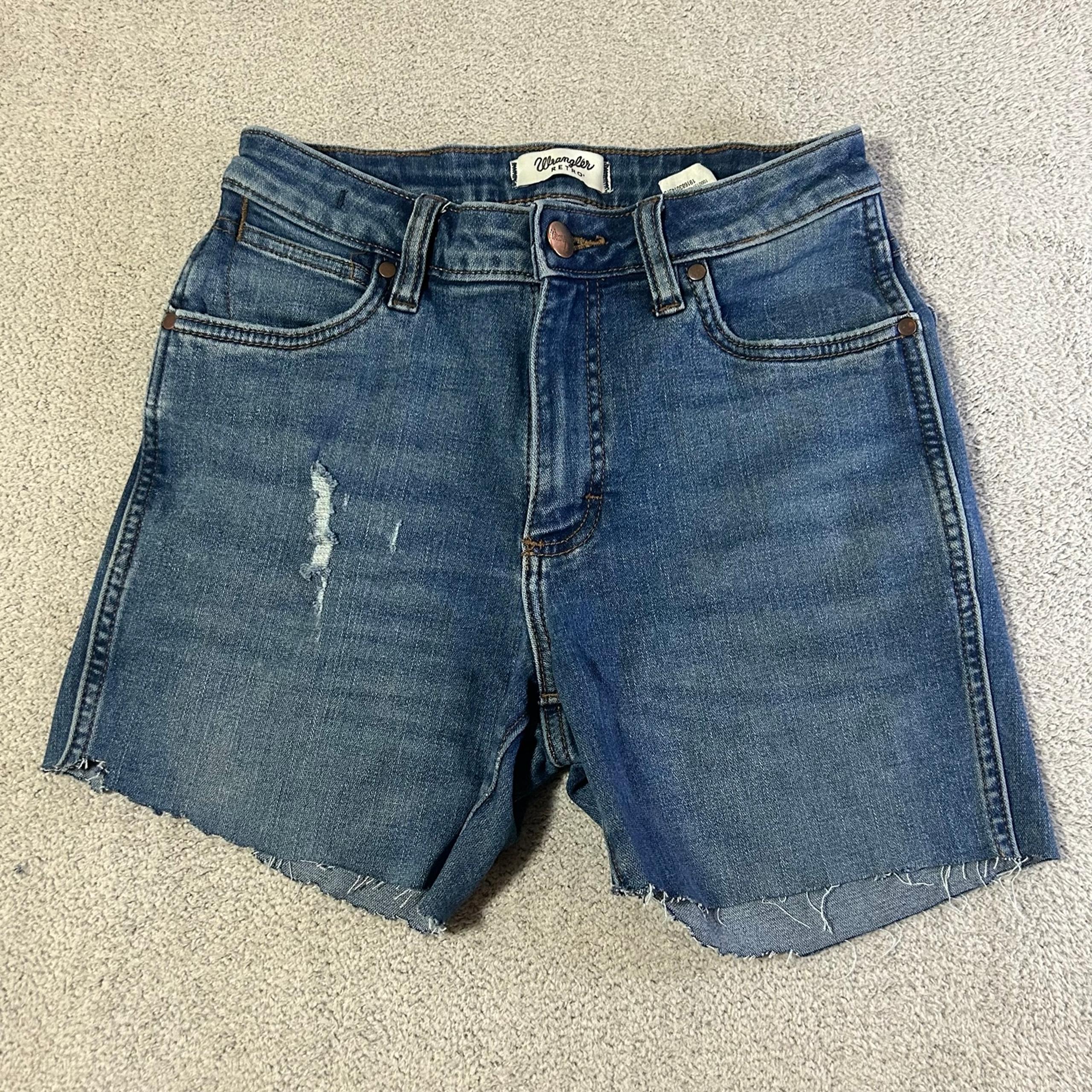Wrangler Retro Cowboy Cutt Off Jean Shorts Women’s 26x5 High Rise Trouser