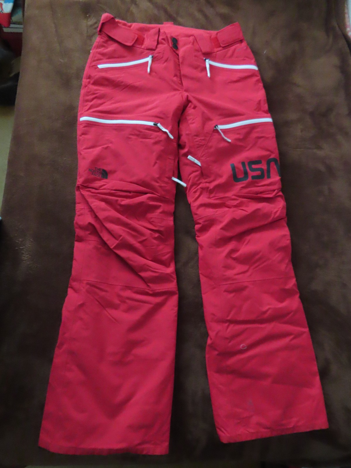 Women's The North Face Dryvent Freeski Coach Snow Pants Small Red (32x31)