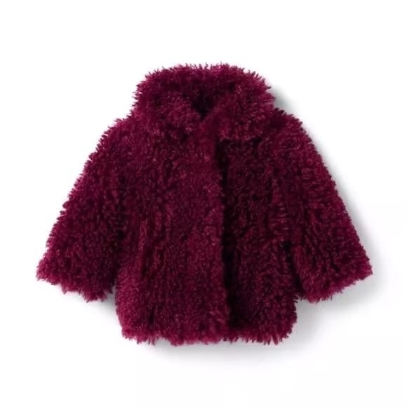 New Janie and Jack Faux Fur Coat size 3-4