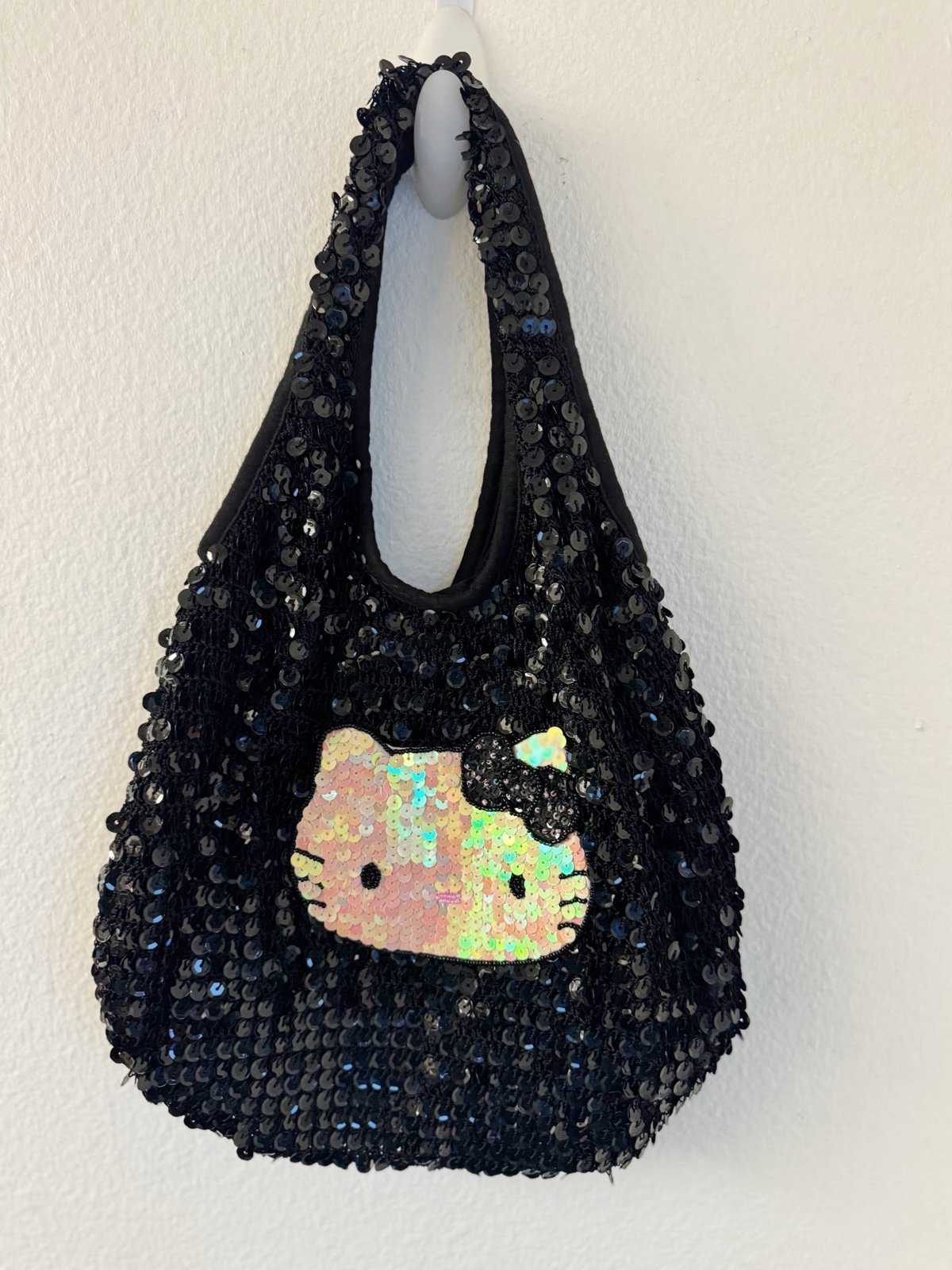 Camomilla Milano Hello Kitty Purse Black Sparkling Bag