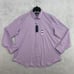 Original Penguin Mens Dress Shirt 17.5 34/35 Slim Fit Stretch Purple NEW