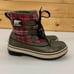 Sorel Tivoli Plaid Winter Waterproof Snow Boots Womens 6 Ankle Insulated Booties