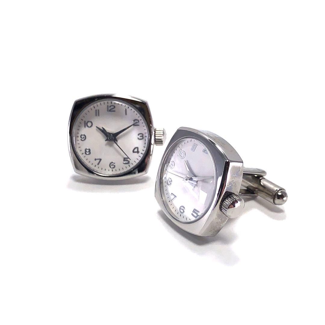【Excellent Condition】 Muuta / Watch Motif Cufflinks