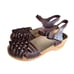 Troentorp Women's Anna Original Sole Clog Sandals Cola Brown Size 39/9-9.5