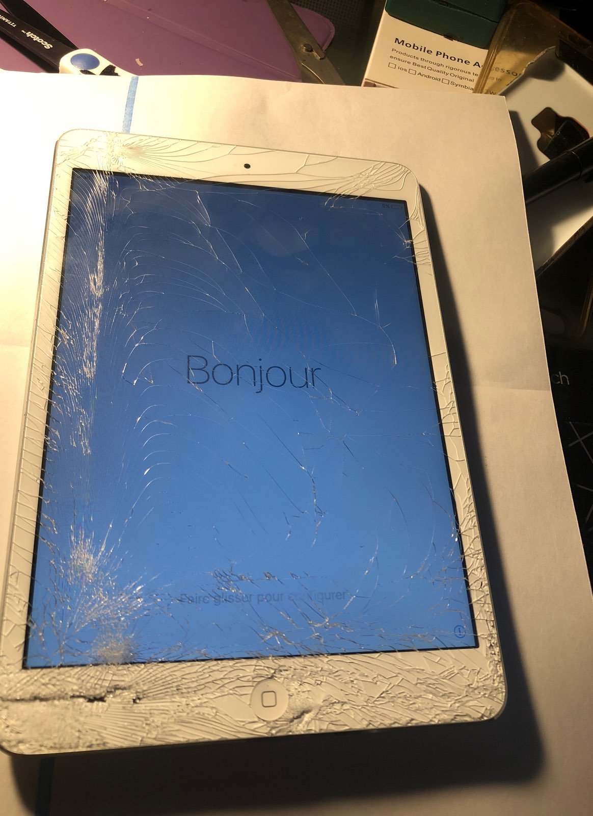 apple iPad Mini 1 Cracked IC Locked