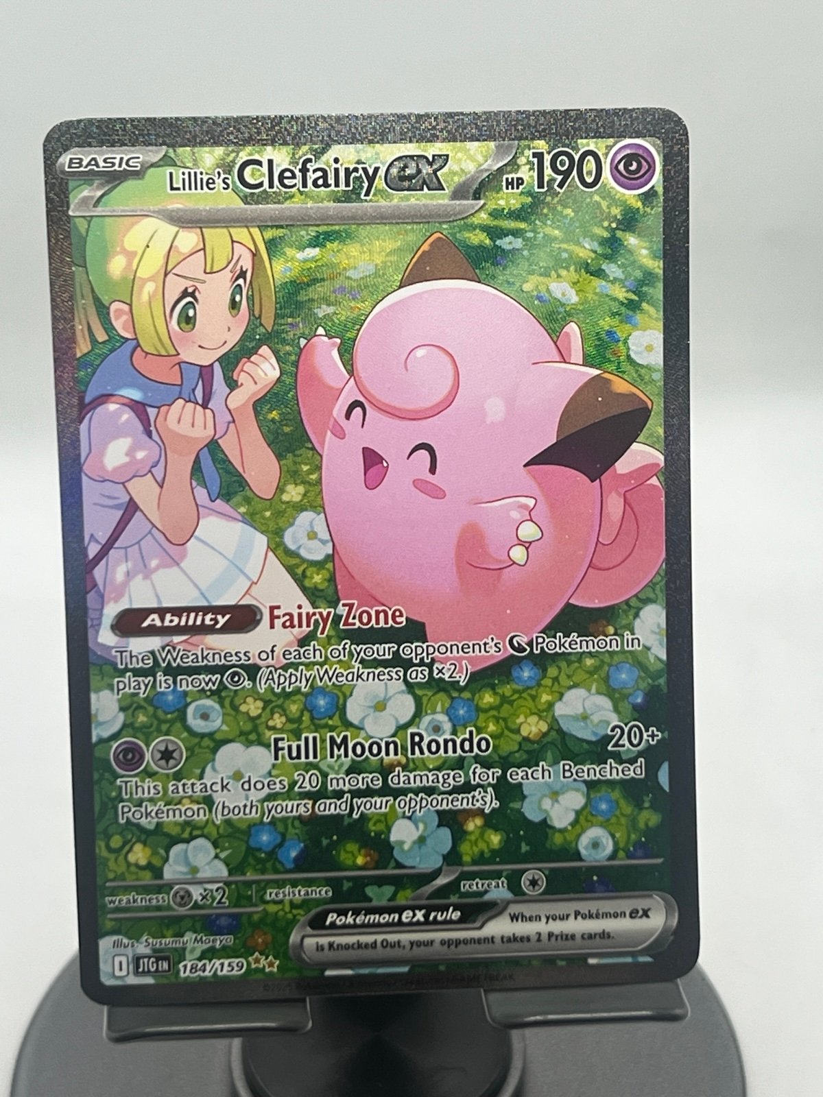 Pokemkn TCG Lillie’s Clefairy EX 184/159 Journey Together NM